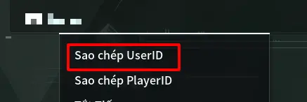 Hướng dẫn sao chép UserID